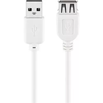 Cabo de extensão USB Goobay 96197 0,6 m branco