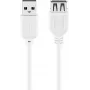 Cabo de extensão USB Goobay 96197 0,6 m branco