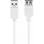 Cabo de extensão USB 2.0 Hi-Speed Goobay 96198 1,8 m branco