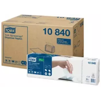 Guardanapo Tork 10840 branco – guardanapos de papel descartáveis da Tork, uma folha, dobra padrão