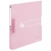 Caderno de argolas Herlitz 11409026 rosa transparente