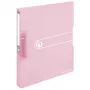 Caderno de argolas Herlitz 11409026 rosa transparente