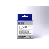 Cassete de etiquetas Epson perfurada oval LK-8WBWAB preto/branco 25x38mm (140 etiquetas)