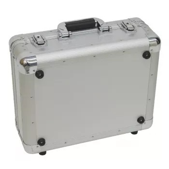 Hardcase Roadinger 30122056 prateado para discos de vinil 425x380x175mm