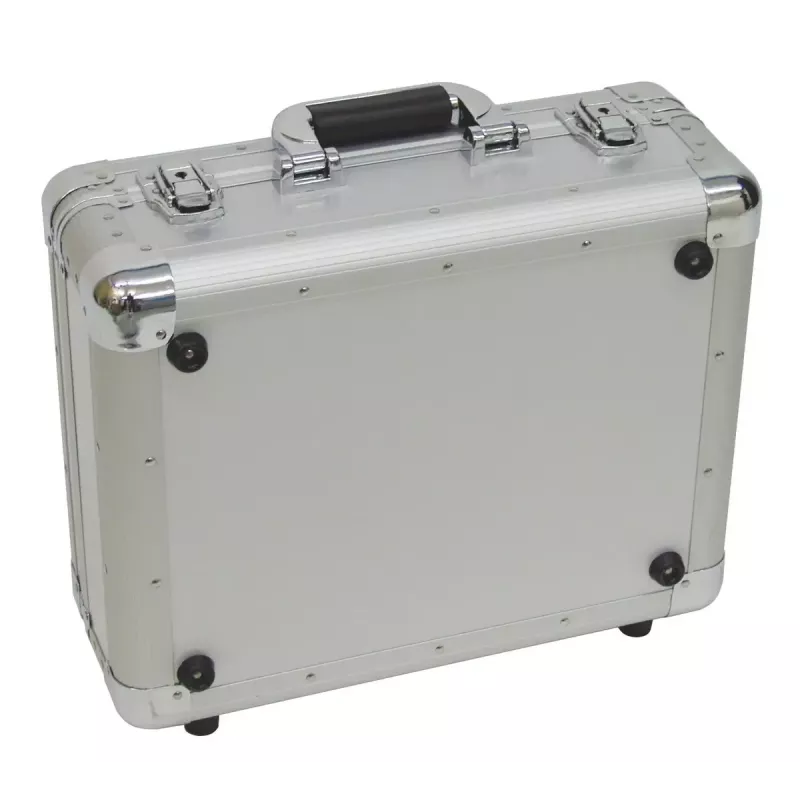 Hardcase Roadinger 30122056 prateado para discos de vinil 425x380x175mm