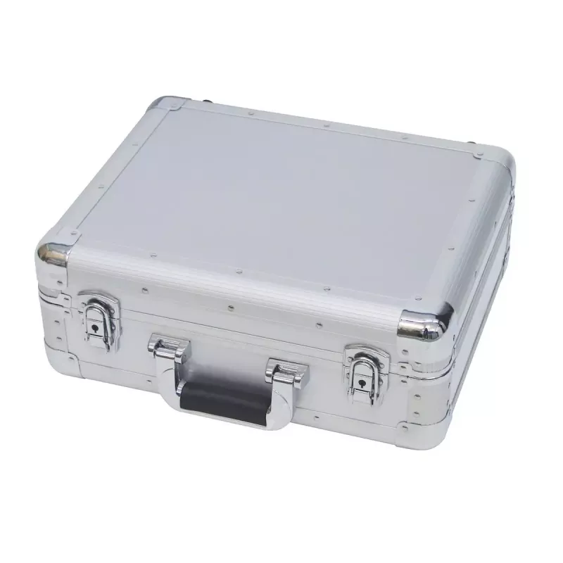 Hardcase Roadinger 30122056 prateado para discos de vinil 425x380x175mm