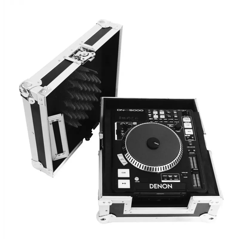 Hardcase Roadinger 30124830 Controlador DJ contraplacado preto prateado