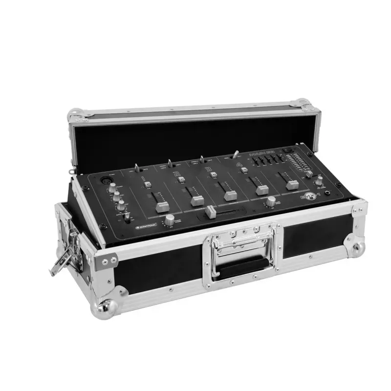 Flightcase Roadinger 30111570 contraplacado preto prateado 5,7 kg