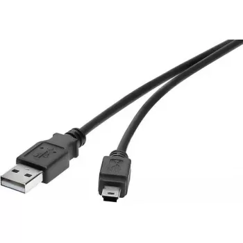 Cabo USB Renkforce RF-4455804 0,15 m USB-A para Mini-USB-B preto