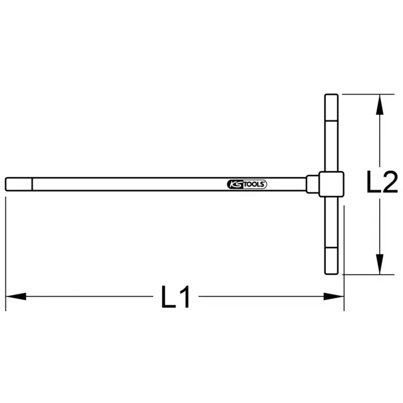 Chave de fendas manual KS Tools 158.51025 comprimento 125 mm peso 23 g