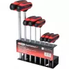 Conjunto de chaves sextavadas com cabo em T KS Tools 158.8130 — 8 peças, cabo em T com haste curta, peso total 1,08 kg