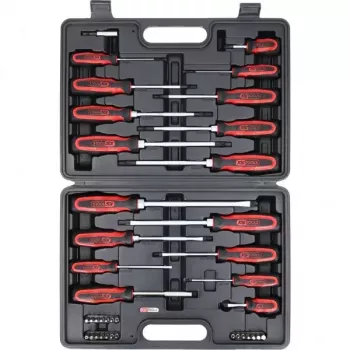KS Tools ERGOTORQUEplus conjunto de chaves de fendas e pontas, 39 unid.