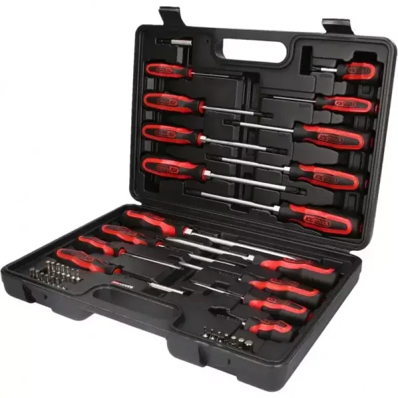 KS Tools ERGOTORQUEplus conjunto de chaves de fendas e pontas, 39 unid.