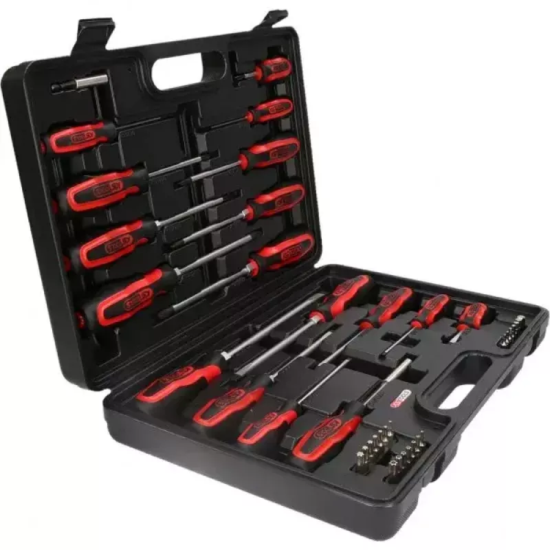 KS Tools ERGOTORQUEplus conjunto de chaves de fendas e pontas, 39 unid.