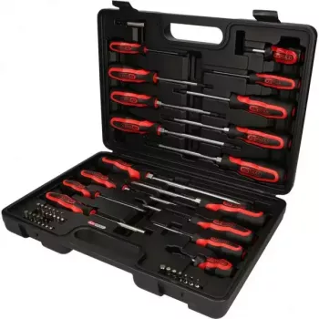 KS Tools ERGOTORQUEplus conjunto de chaves de fendas e pontas, 39 unid.