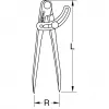 Compasso de divisão KS Tools 300.0416 aço inoxidável 200 mm comprimento 150 mm
