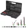 Conjunto de bits para chave de fendas KS Tools 911.2008 208 unid. níquel DIN 3126 ISO 1173