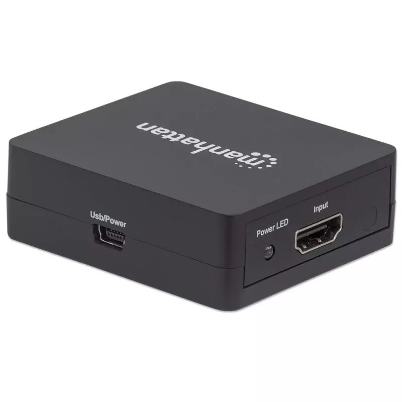 Manhattan 207652 divisor HDMI, 2 portas, 1080p, vídeo/áudio, 2x HDMI, de secretária