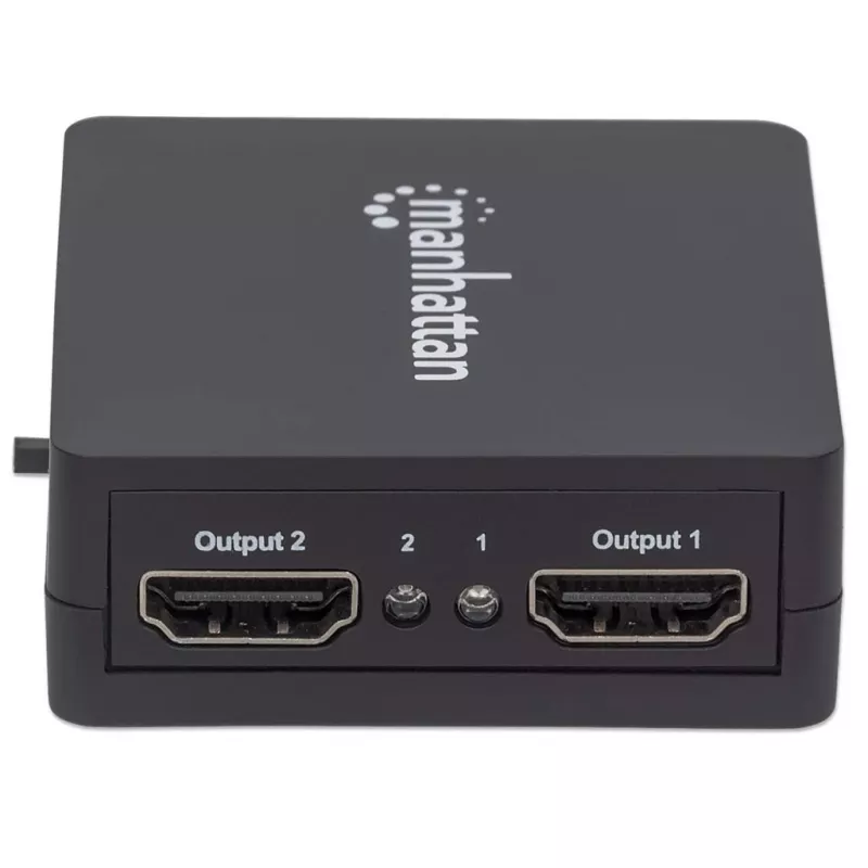 Manhattan 207652 divisor HDMI, 2 portas, 1080p, vídeo/áudio, 2x HDMI, de secretária