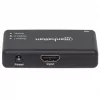 Manhattan 207669 divisor HDMI, 2 portas, 4K@30Hz, 1x fonte HDMI para 2x ecrãs HDMI, fonte de alimentação, preto