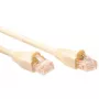 Cabo de patch ACT marfim 0,5 metros U/UTP CAT5E sem patilha com fichas RJ45