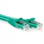 Cabo patch U/UTP CAT6 de 1 metro snagless com fichas RJ45 ACT verde