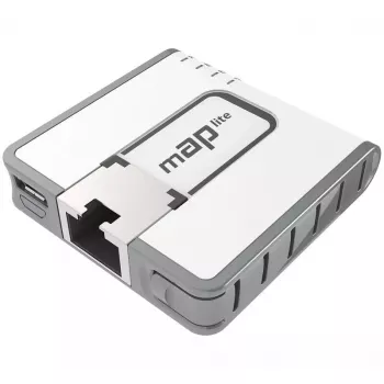 Mikrotik mAP lite, RBMAPL-2ND, 2,4 GHz, PoE, 10/100 Mbit/s, branco