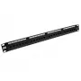 Patch panel 24 portas não blindado CAT6 ACT PP1010