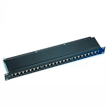 Patch panel CAT6 blindado 24 portas com tampa ACT PP1012