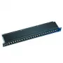 Patch panel CAT6 blindado 24 portas com tampa ACT PP1012