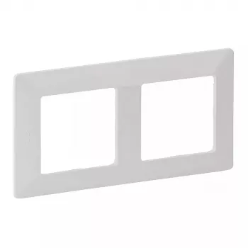 Moldura de parede 2 módulos Legrand VLIFE 754002 para dois módulos, montagem retangular