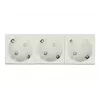 DeLock 81323 Easy 45 Tomada Schuko tripla, 45 x 45 mm, 5 unid.