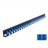 Painel frontal de caixa de fusão DeLOCK 43357 24 portas LC duplex azul