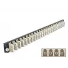 Painel frontal de caixa de fusão DeLOCK 19 polegadas 24 portas LC quad bege