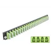 Painel frontal de caixa de fusão DeLOCK 19 polegadas 24 portas LC quad verde-limão