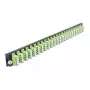 Painel frontal de caixa de fusão DeLOCK 19 polegadas 24 portas LC quad verde-limão