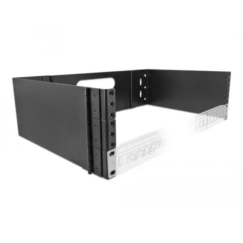 Base de rack DeLOCK 19 polegadas rack de montagem na parede 3U rebatível preto