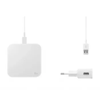 Samsung EP-P1300T auscultadores, telemóvel branco carregamento sem fios carregamento rápido interior