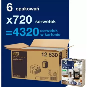 Guardanapos de papel Tork 720 Xpressnap Fit 12830 branco 1 folha