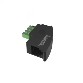 Hama 00201122 adaptador de cabo TAE-F RJ11 preto