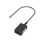 Hama 00201130 adaptador de cabo TAE-F RJ11 preto
