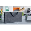 Bolsa de tiracolo Sigel BA411 feltro cinzento unissexo grande