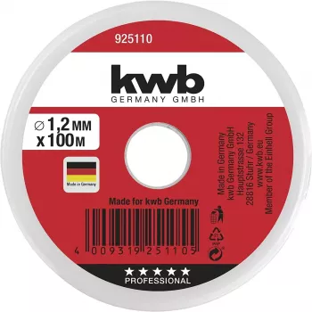 Fio KWB 925110 100m nylon verde 1,2mm