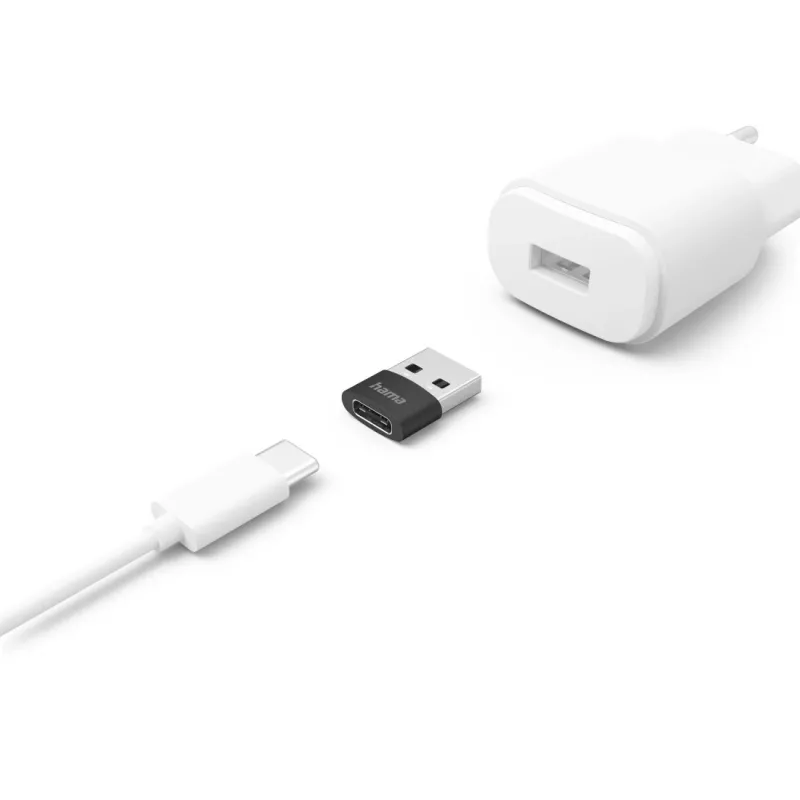 Adaptador de cabo Hama 00201532 USB C USB A preto