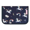 Herlitz Dreamy Unicorn Estojo preenchido, 19 peças, azul-marinho