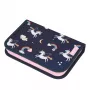 Herlitz Dreamy Unicorn Estojo preenchido, 19 peças, azul-marinho