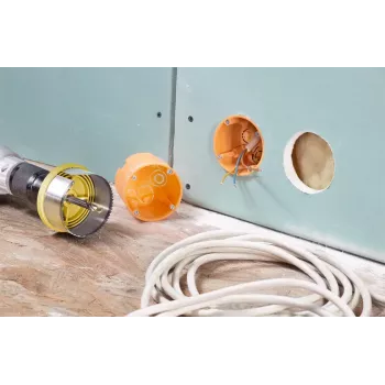 Conjunto de serras copo KWB 498500 5 peças adequado para aglomerado de partículas pladur plástico madeira macia