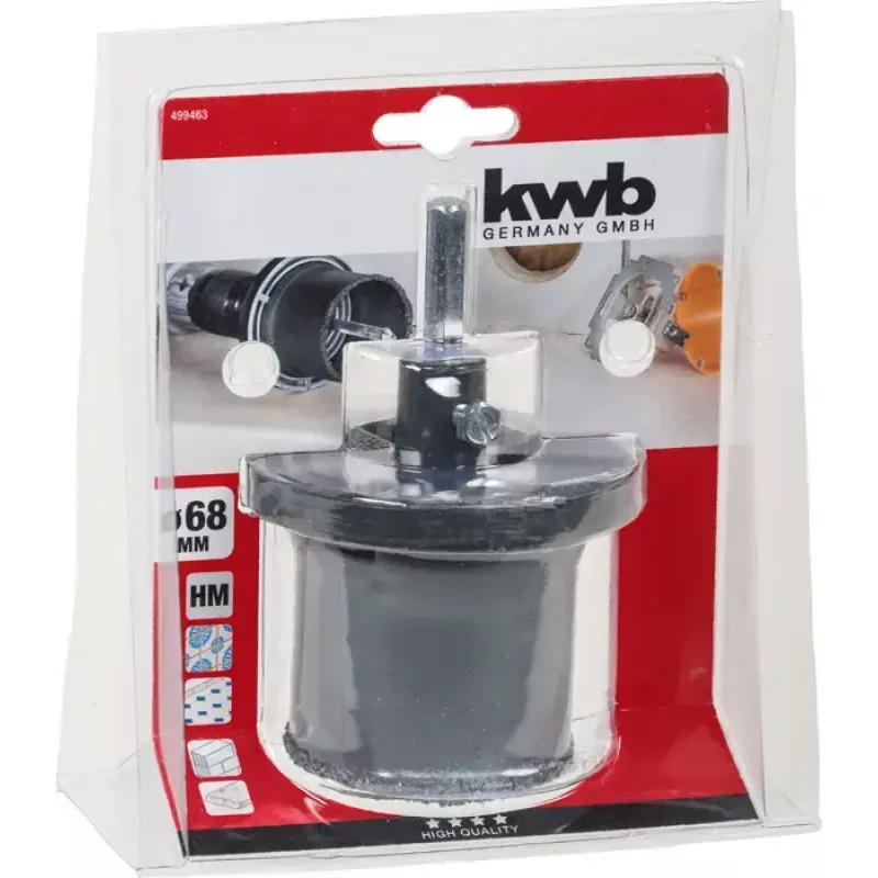 Serra copo KWB 499463 Single 6.8 cm para cerâmica betão plástico