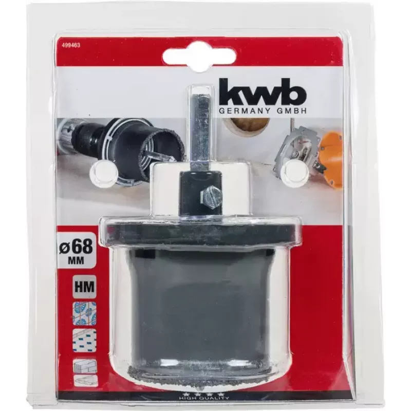 Serra copo KWB 499463 Single 6.8 cm para cerâmica betão plástico
