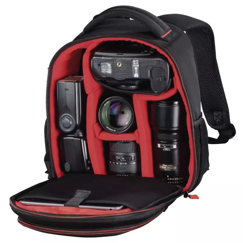 Mochila Hama Miami case preto, vermelho